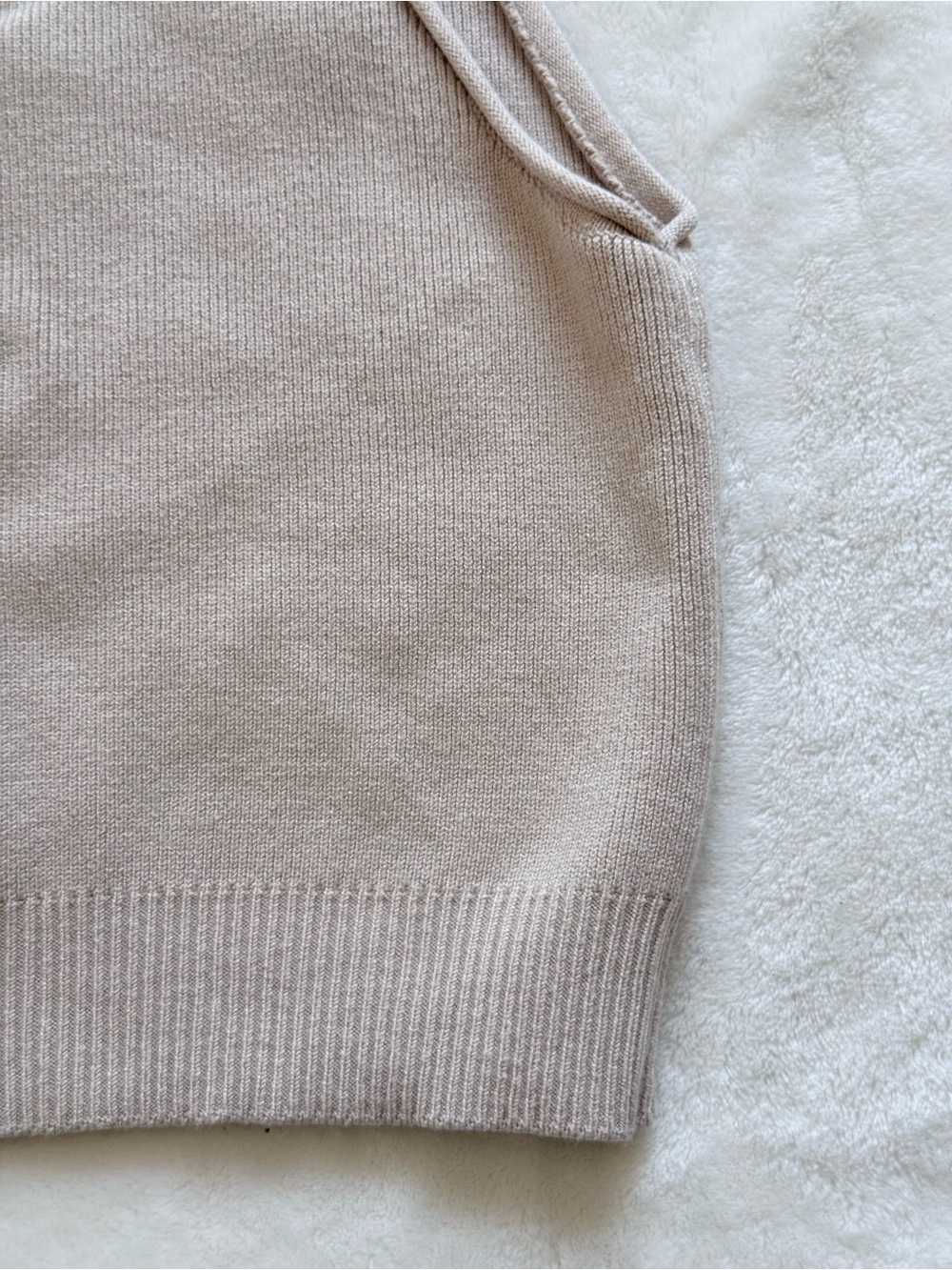 Dynamite Neutral Beige Ribbed Knit Tank Top - Picture 2 of 6